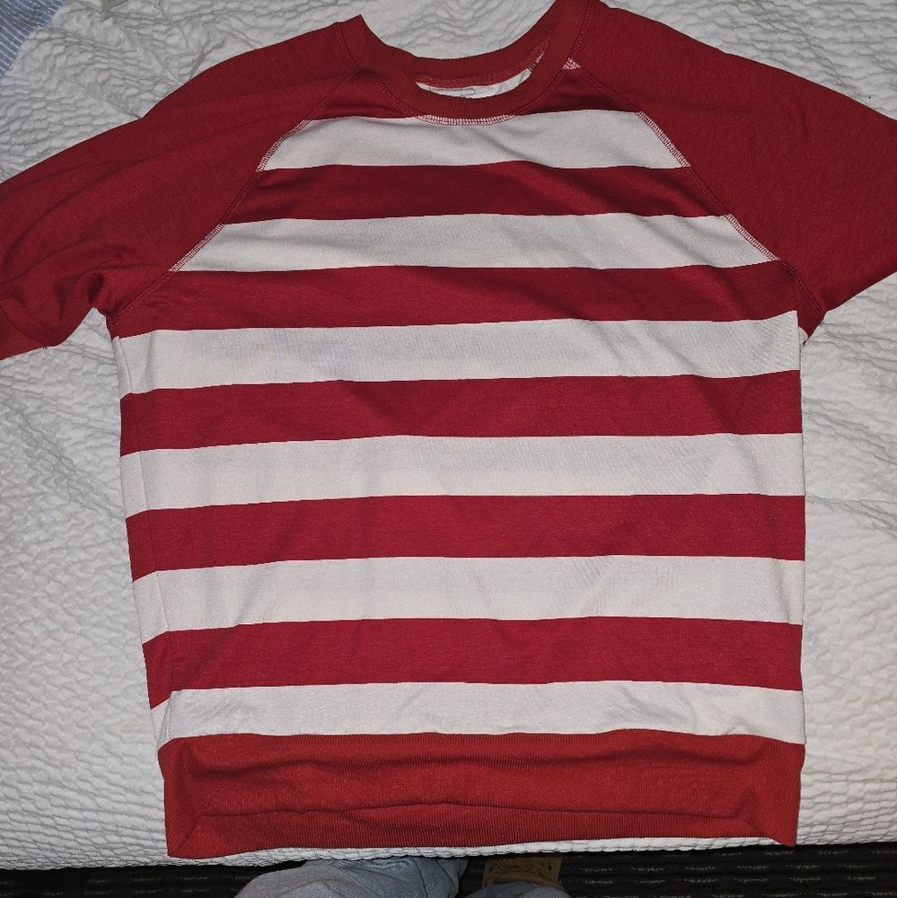 Red and white striped shirt (new)